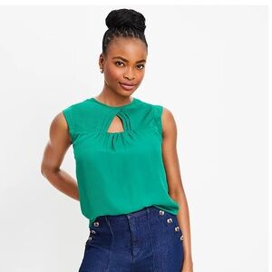LOFT Emerald Green Sleeveless Top